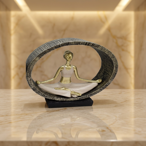Artisan Meditation Oval Frame Sculpture
