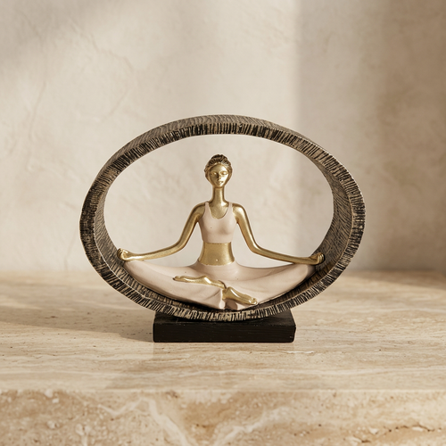 Artisan Meditation Oval Frame Sculpture